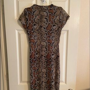 Snake skin dress
